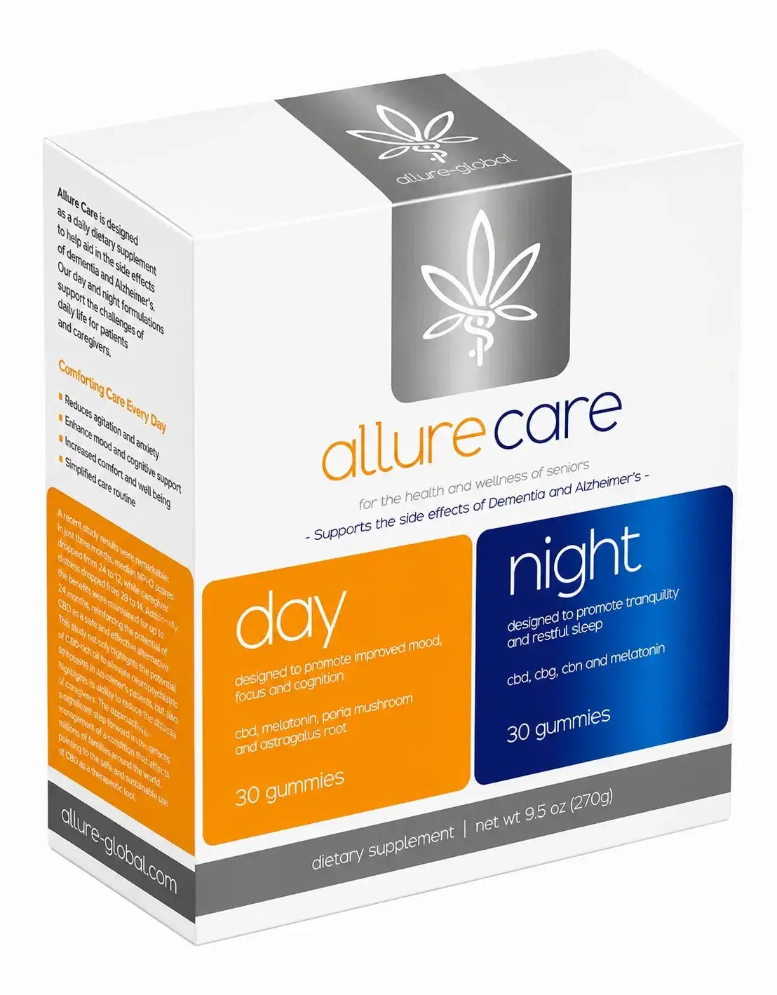 Allure Care Day and Night Gummy Duo bottles