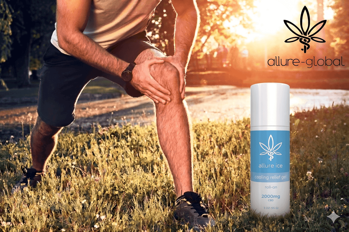 Allure Ice high-potency 2000mg CBD cryotherapy gel for a refreshing cooling sensation and targeted relief