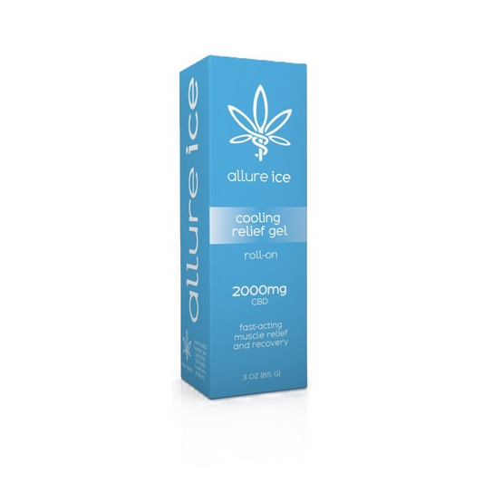 Allure Ice high-potency 2000mg CBD cryotherapy muscle gel for cooling relief