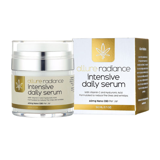 Allure Radiance CBD Serum 60mg Nano CBD facial serum product view