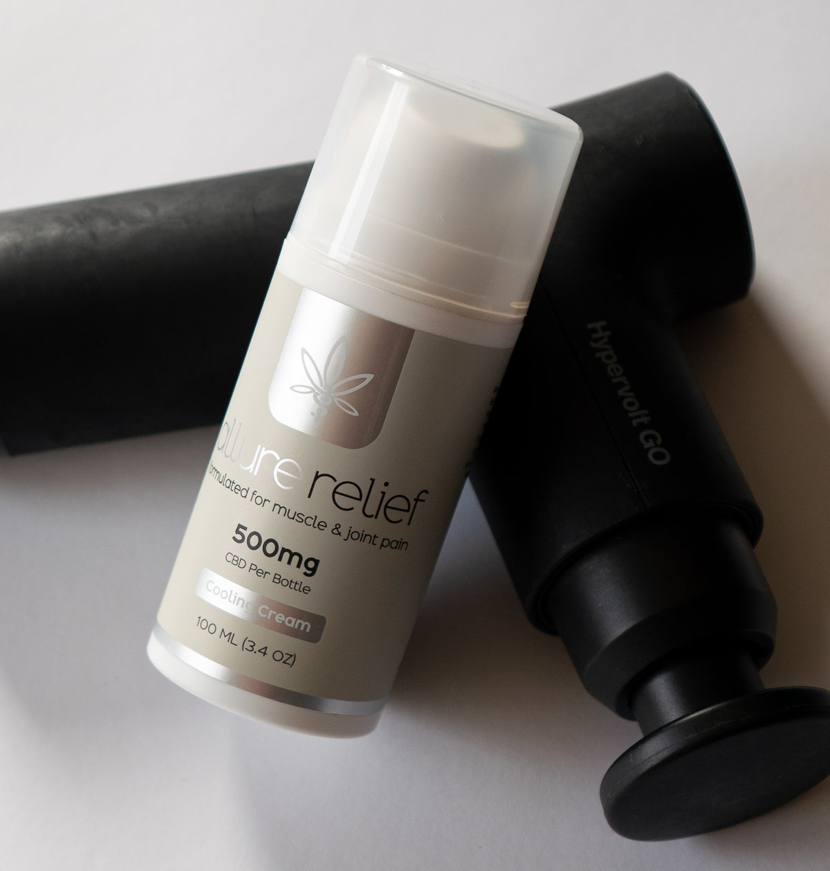 Allure Relief Topical Muscle & Joint Cream being applied for targeted pain relief and recovery
