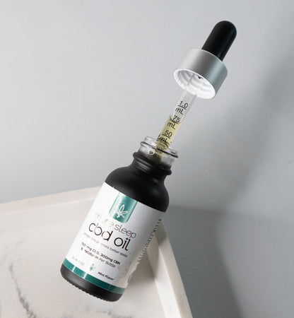Allure Sleep 1500mg CBD and 300mg CBN oil bottle 30 mL