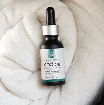 Allure Sleep 1500mg CBD and 300mg CBN broad-spectrum oil product