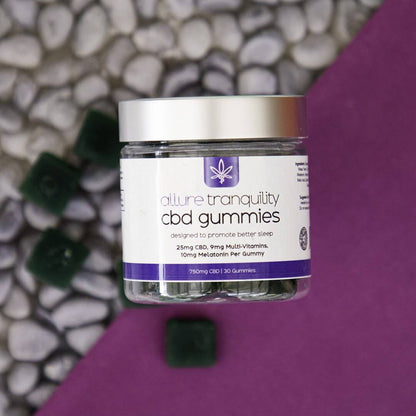 Allure Tranquility CBD Gummies product and nighttime sleep support formula