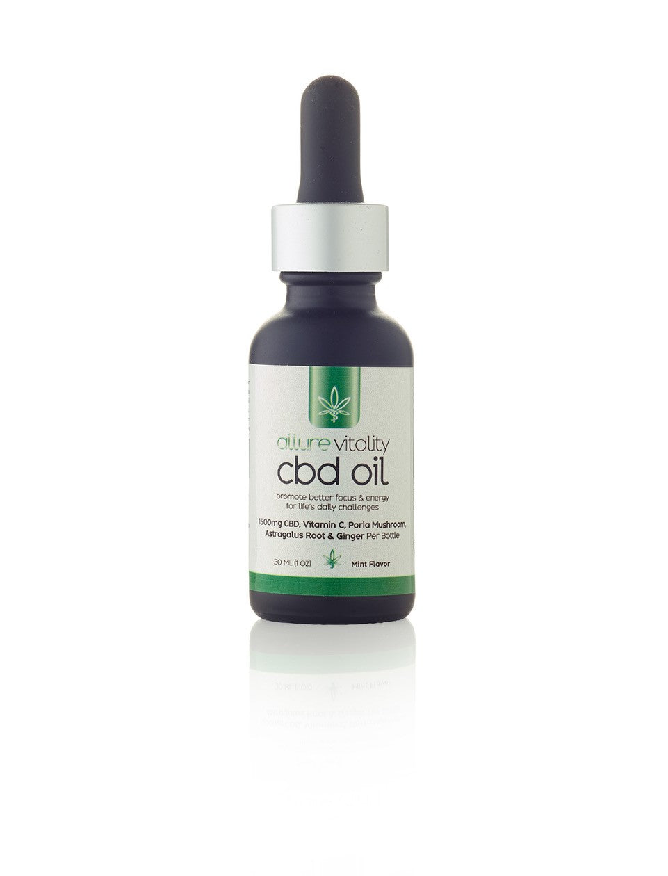 Allure Vitality Daily Broad-Spectrum CBD Oil 30mL bottle with high-potency CBD formula