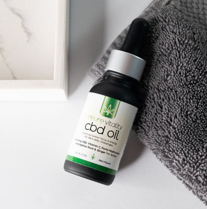 Allure Vitality Daily Broad-Spectrum CBD Oil 30mL product displayed for daily wellness