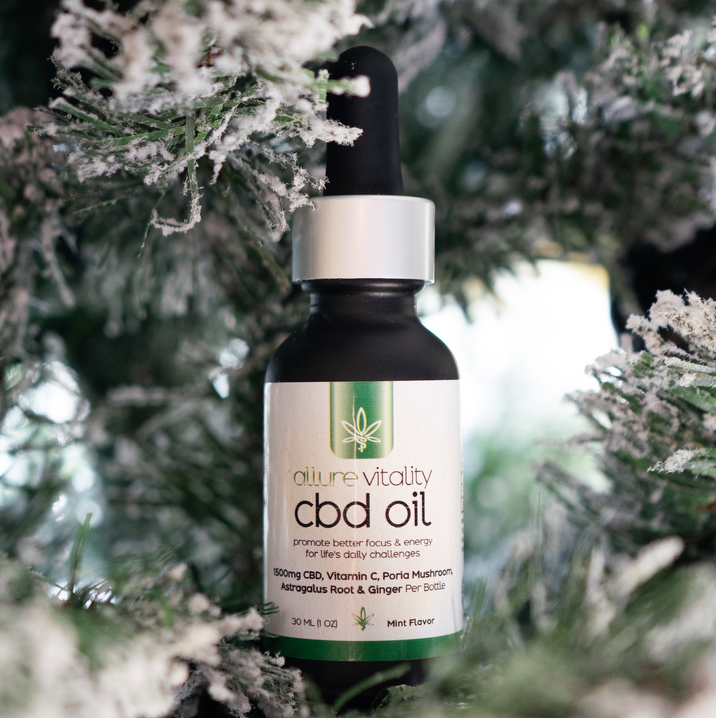 Allure Vitality Daily Broad-Spectrum CBD Oil 30mL bottle product image