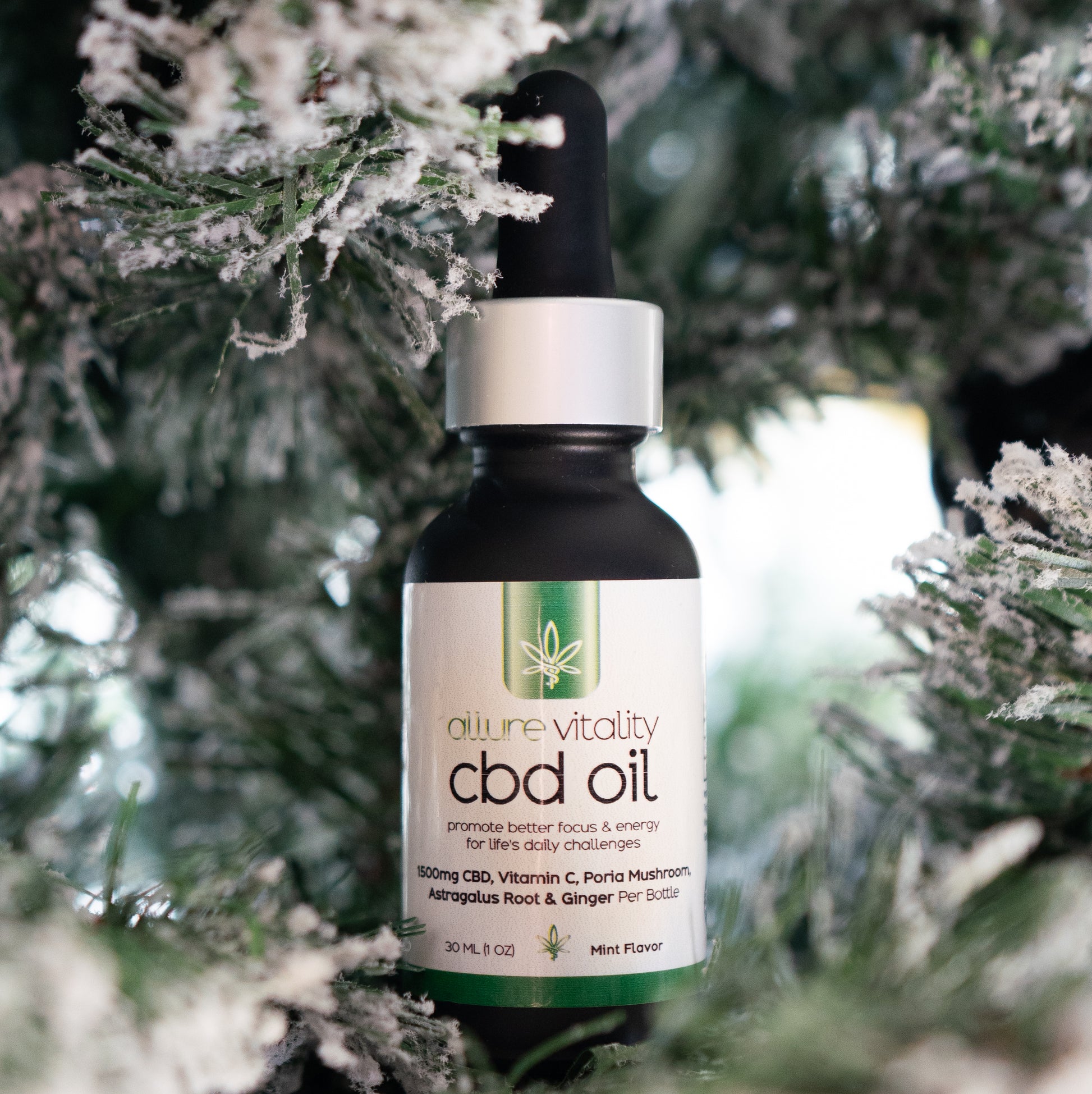 Allure Vitality Daily Broad-Spectrum CBD Oil 30mL bottle product image