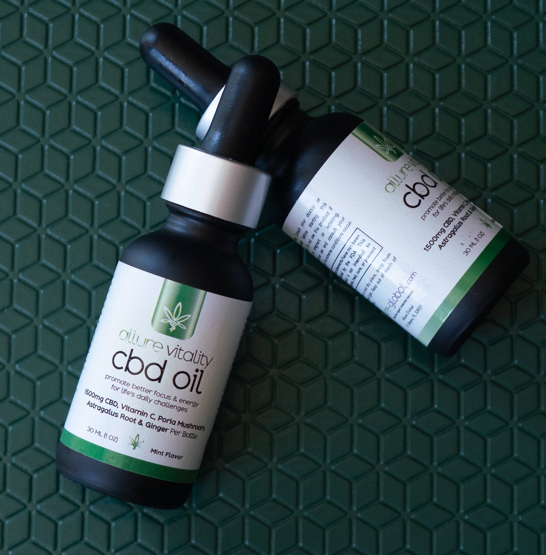 Allure Vitality Daily Broad-Spectrum CBD Oil 30mL product photographed for daily wellness